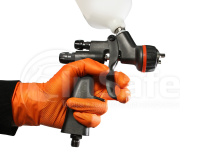 Нитриловые перчатки универсальные оранжевые JetaSafety JSN 50 NATRIX OR 09/L 25пар