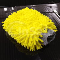 Варежка Adolf Bucher АВ Chenille Microfiber Wash Mitt 12.1111 микрофибровая с косичками желтая