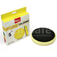 Средней жесткости полировальный круг поролоновый MaxShine желтый 2032140Y 130x25мм