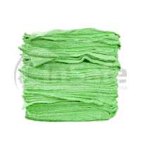 Микрофибровая салфетка без оверлока Autech зеленая 40х40см 520гр Au-2413/100, комплект 100 шт