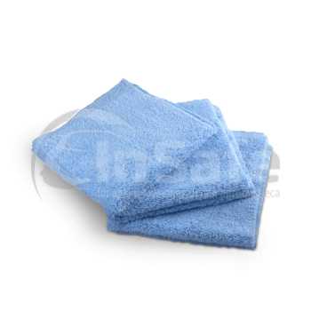 Микрофибровая салфетка без краев Autech голубая 40х40см 400гр Au-241/3, комплект 3 шт.