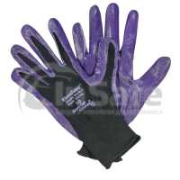 Перчатки защитные с пенным покрытием PURPLE NITRILE, 12 пар, размер XL, 90.4100.10, Adolf Bucher