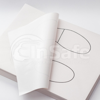 Бумага на пол для автомобиля ламинированная 50х38см 500шт