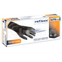Перчатки Reflexx N79P-L одноразовые химостойкие длинные 25 пар