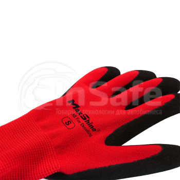 Защитные перчатки с резиновым покрытием MaxShine Work Gloves Breathable, 5 пар, L, 1130001L