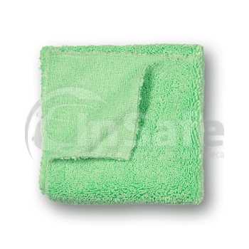 Микрофибровая салфетка без оверлока Autech зеленая 40х40см 520гр Au-2413,1 шт