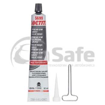 Силиконовый нейтральный клей-герметик, серый, Loctite 5699 Grey, 80 мл, 1126648, Loctite