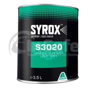 Грунт выравниватель светло серый VS2 шлифуемый Syrox S3020 3,5 л