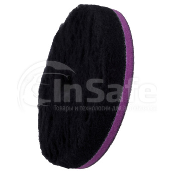 Шерстяной полировальный круг ZviZZer ZV-DP00015510HC черный 155/25/155 мм