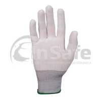 Бесшовные трикотажные перчатки из полиэстера, черный, 1 пара, L, JS011pb, JetaSafety