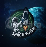 Нашивка на липучке Velcro "Space Wash", SCSW, Space Cosmetics