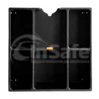 Держатель для полировальных машинок настенный с полками AuTech AU-L010 черный