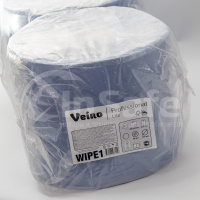 Протирочная бумага двухслойная Veiro 24х35см wipe1 1000 отрывов, синяя, 1рулон