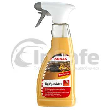 Моментальная полироль для кузова Sonax HighSpeedWax 288200 с воском карнаубы 0,5 л