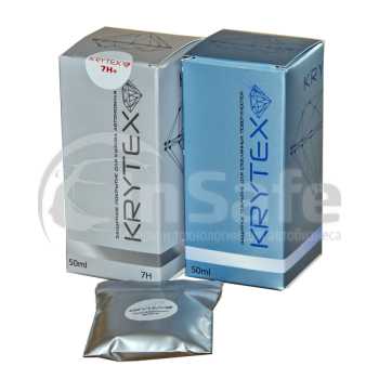 Жидкое стекло 7Н PLUS и очищающая глина- в подарок антидождь для стекол Krytex 50 мл