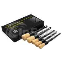 Комплект пластиковых кистей с натуральным ворсом, 5 шт, DT-0255, Detail