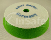 Поролоновый полировальный круг Adolf Bucher 012114.DE жесткий зеленый 130-150 х 25 мм