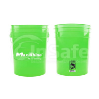 Ведро для детейлинга, прозрачное, зеленое, 20 литров MaxShine MSB002-GN