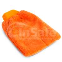 Рукавица оранжевая из микрофибры для чистки текстиля, 999287