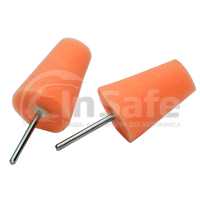 Полировальник режущий конусный оранжевый 30х45 мм 2 шт., MaxShine