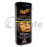 G10900 Салфетки для ухода за кожаной обивкой салона Gold Class Rich Leather Wipes (25шт), Meguiars