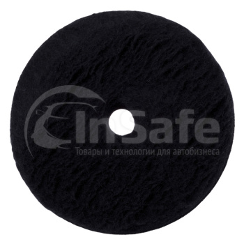 Шерстяной полировальный круг ZviZZer ZV-DP00015510HC черный 155/25/155 мм