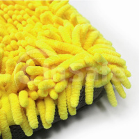 Микрофибровая варежка для мойки кузова MaxShine 1120003Y желтая с серым 24x17 см