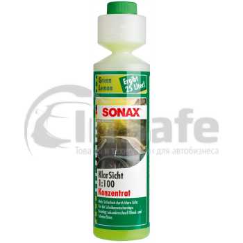 Стеклоомыватель концентрат 1:100 аромат "зеленый лимон", 0,25 л, 386141, Sonax