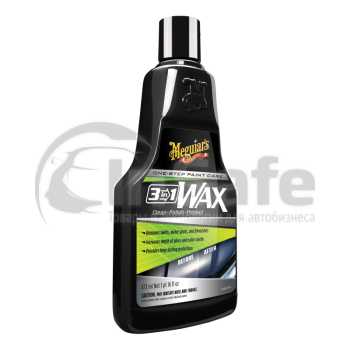 Защитная полировальная паста Meguiars 3-in-1 Wax G191016 с аппликатором 473 мл